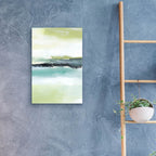 Sea Green Layers 4 by Annie Warren - 16x24 acrylic wall art in a room