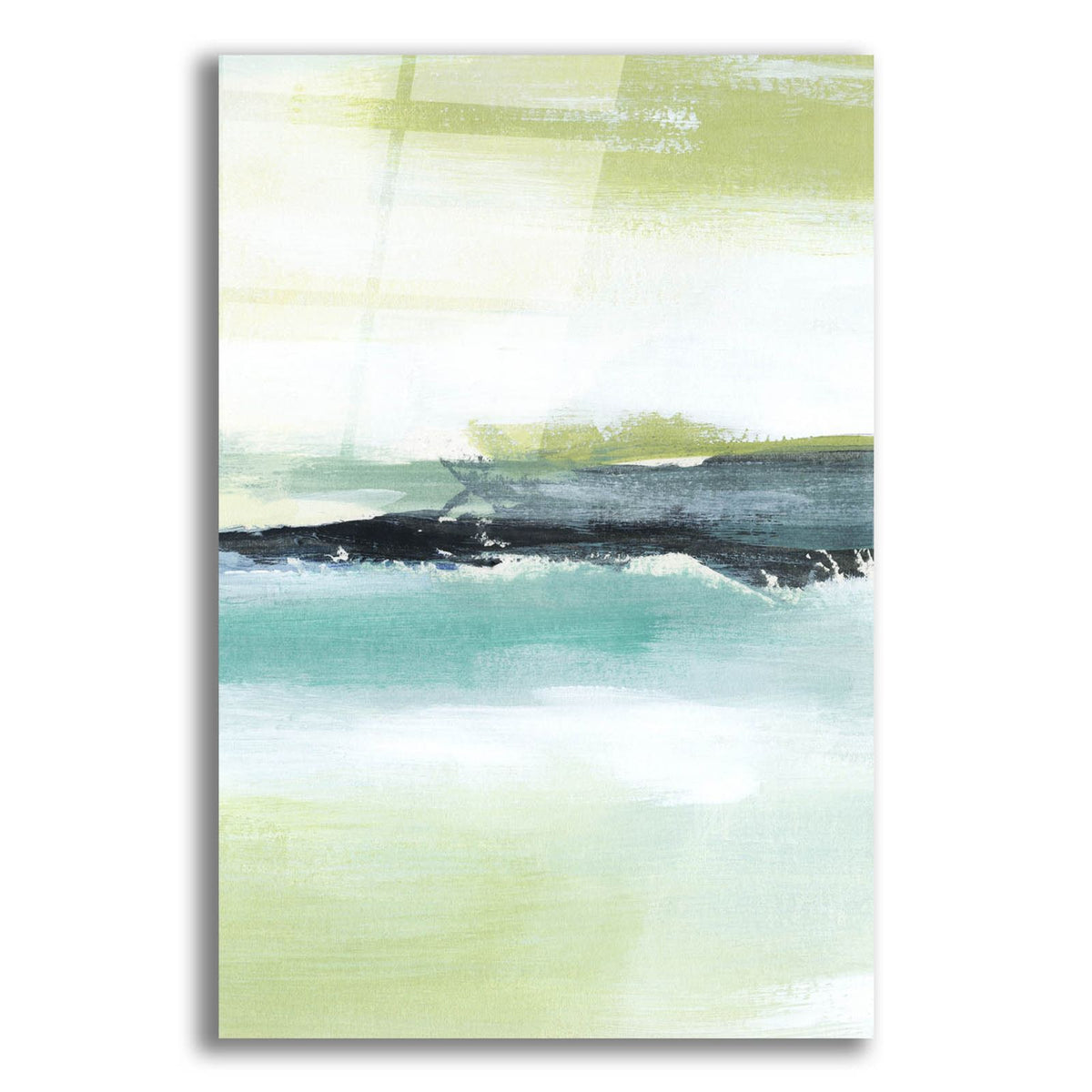 Sea Green Layers 4 by Annie Warren acrylic glass wall art