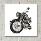 Two Wheels Collection C by Annie Warren - 12x12 acrylic wall art in a room