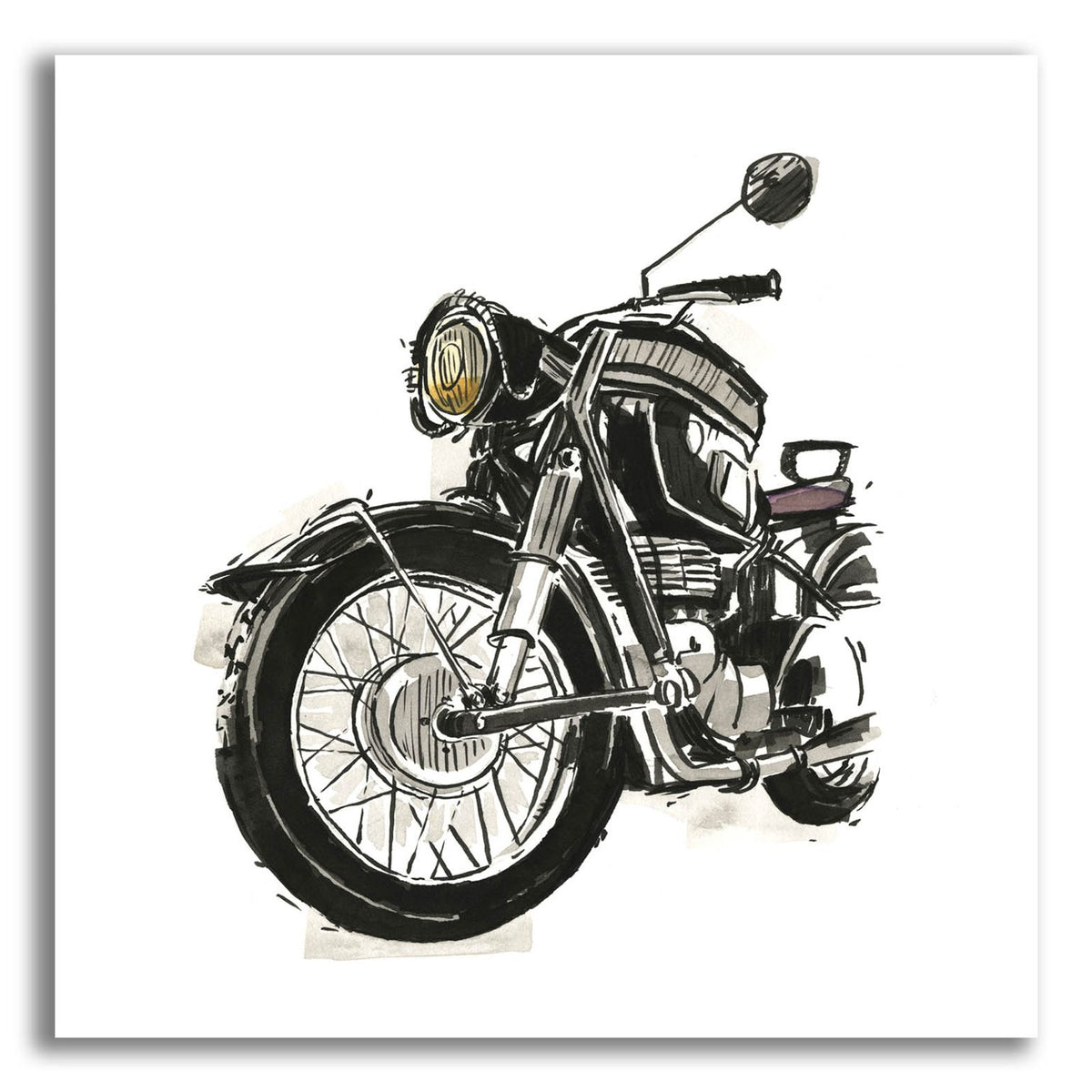 Two Wheels Collection C by Annie Warren acrylic glass wall art
