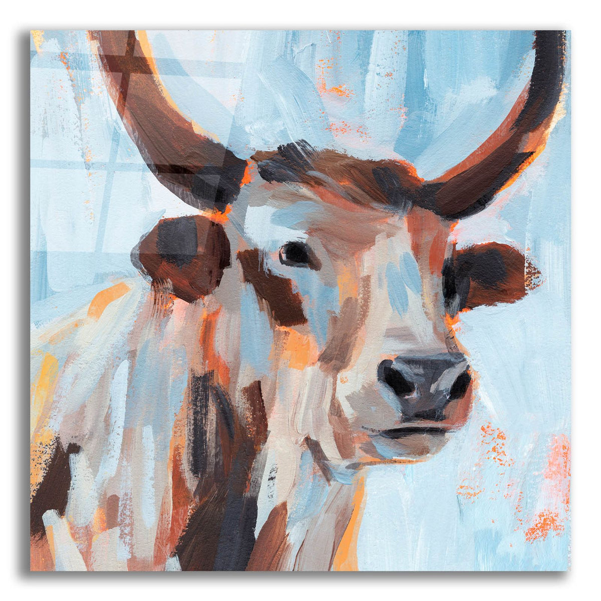 Vivid Cattle 1 by Annie Warren acrylic glass wall art