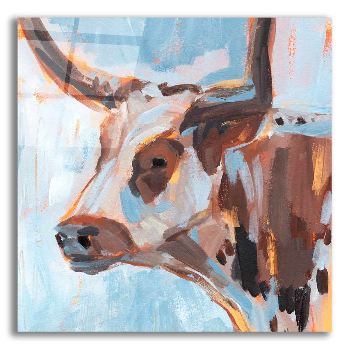 Vivid Cattle 2 by Annie Warren acrylic glass wall art