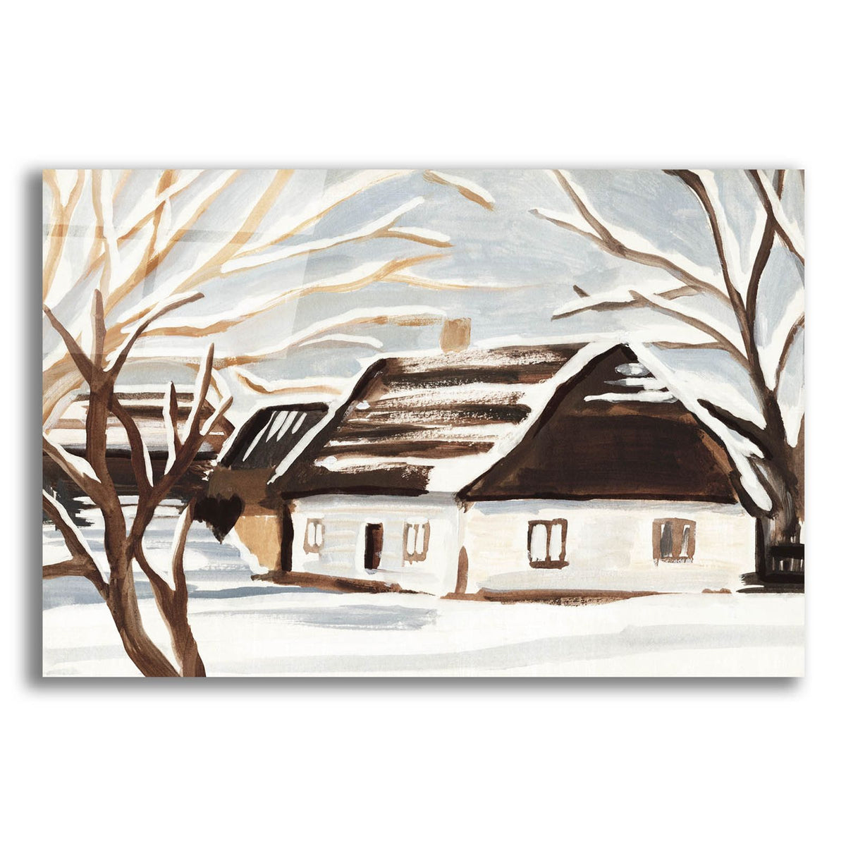 Winter Cottage 1 by Annie Warren acrylic glass wall art