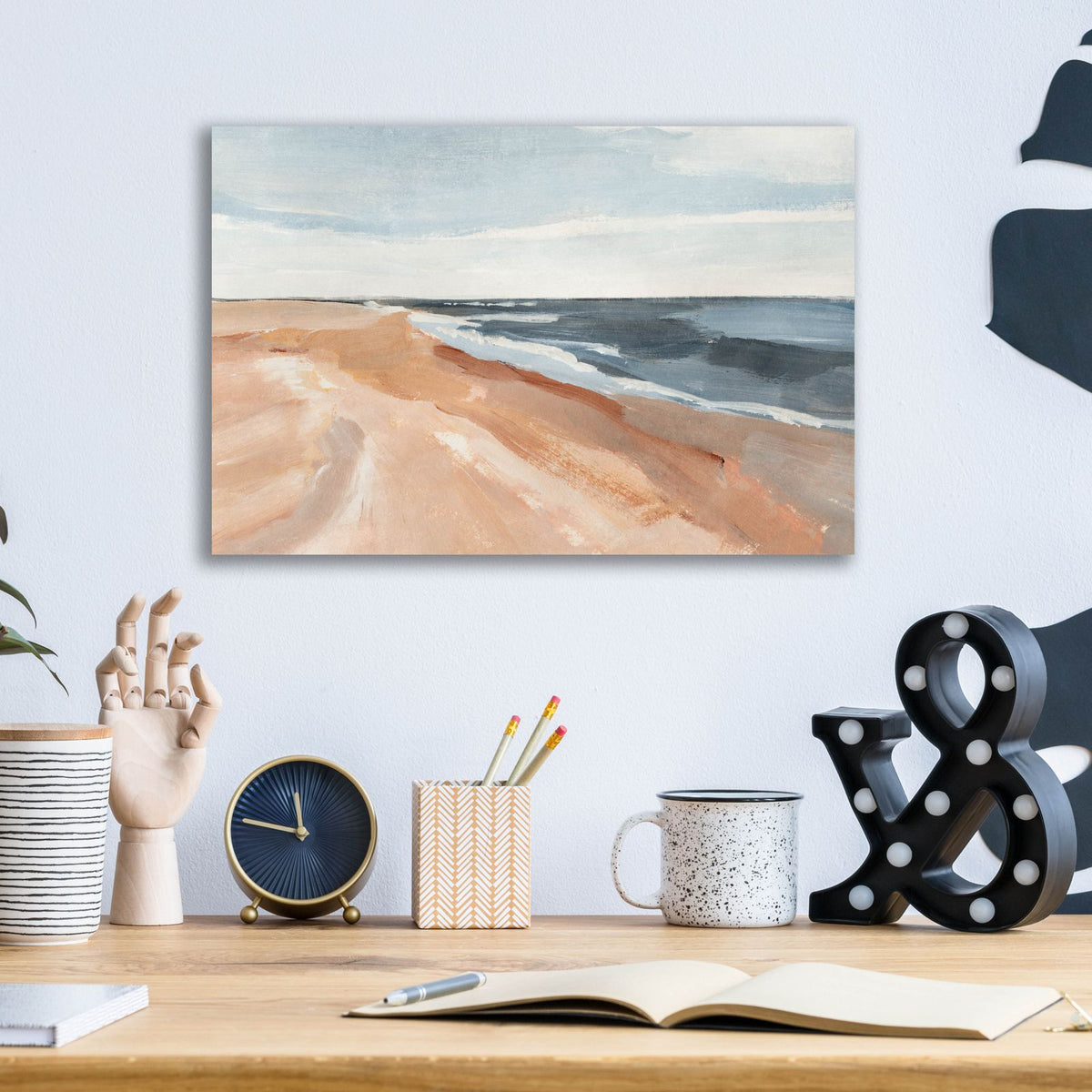 Salvo Beach 2 by Annie Warren - 16x12 acrylic wall art in a room