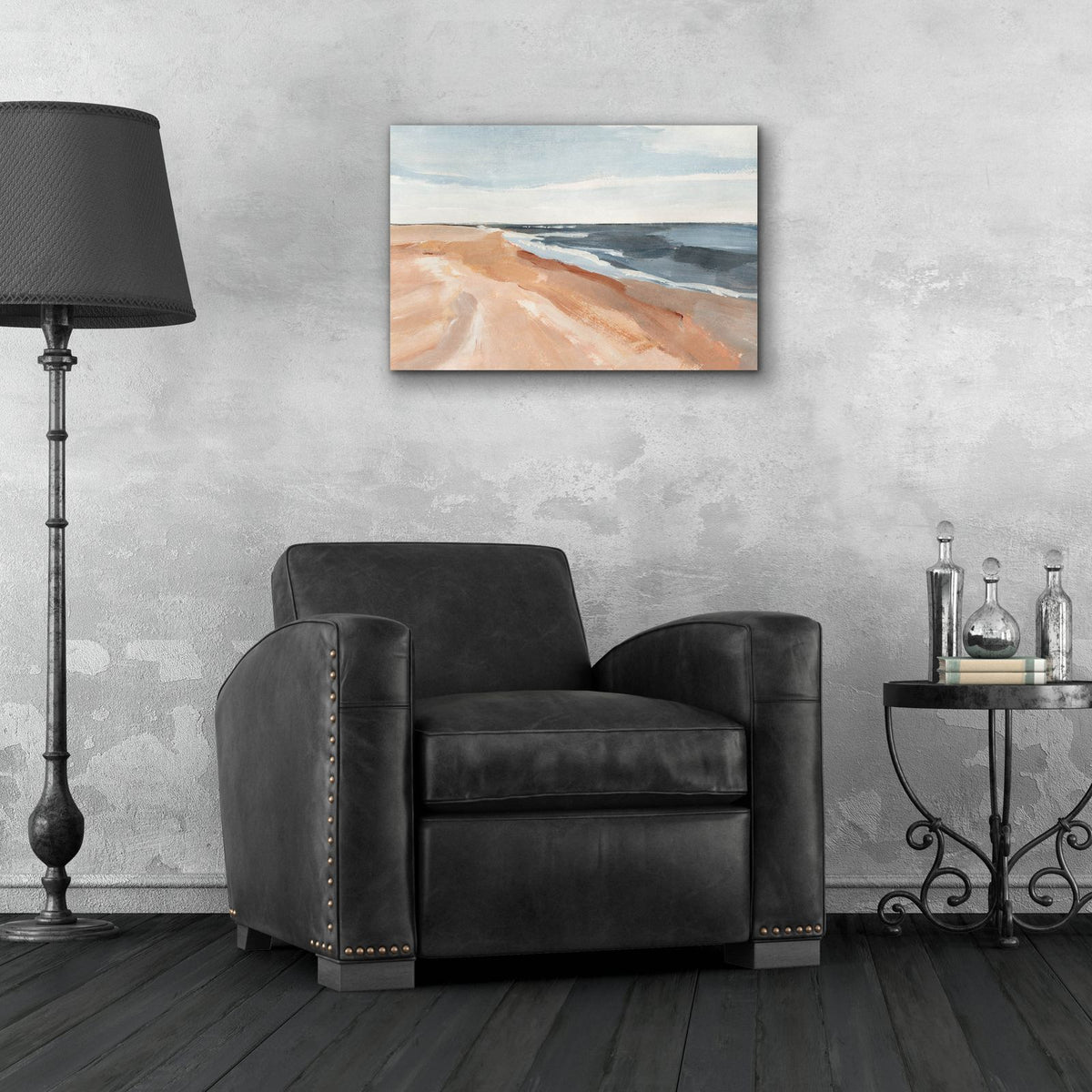 Salvo Beach 2 by Annie Warren - 24x16 acrylic wall art in a room