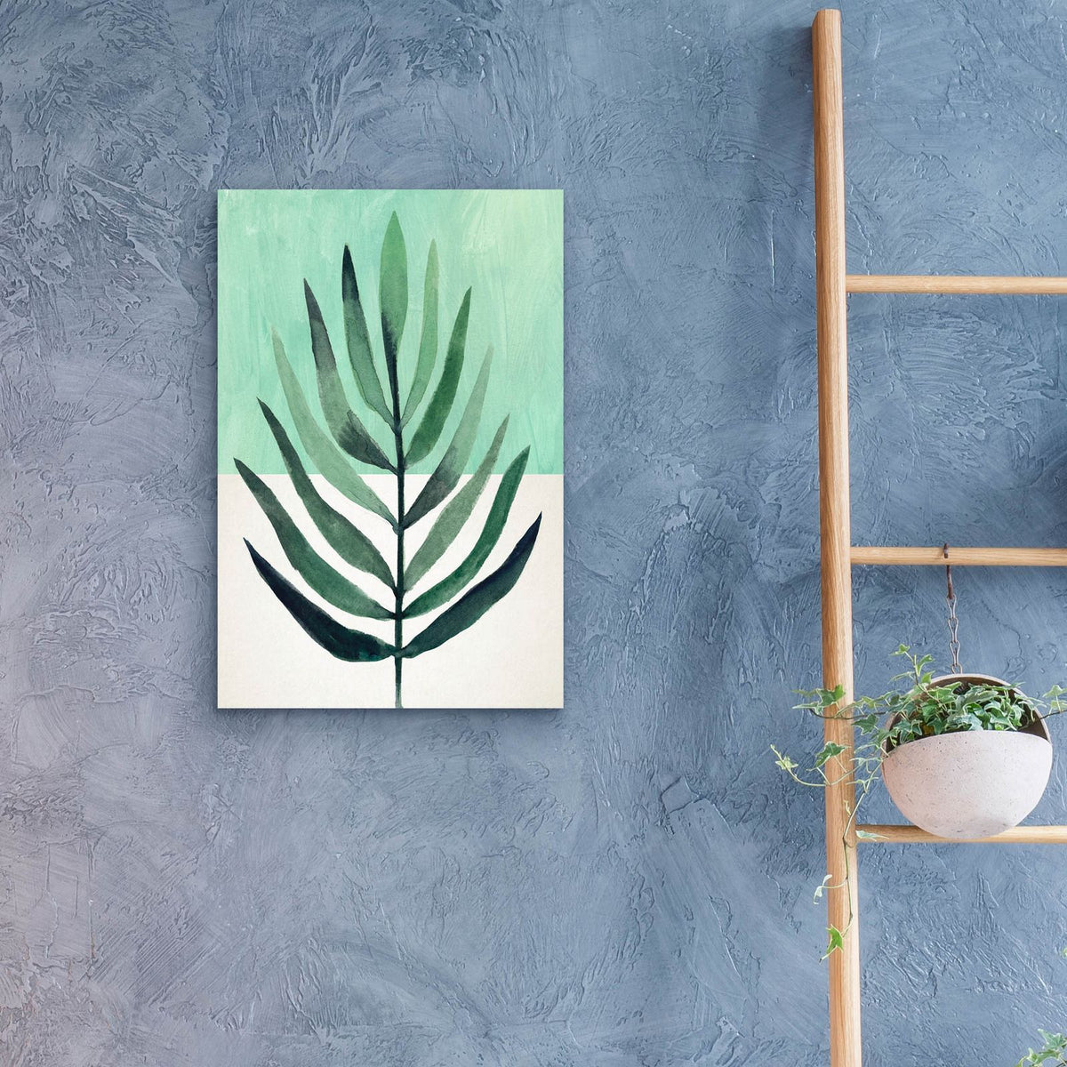 Verging Palm 3 by Annie Warren - 16x24 acrylic wall art in a room