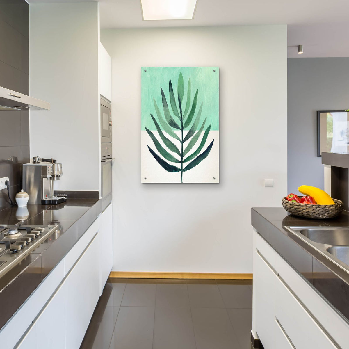 Verging Palm 3 by Annie Warren - 24x36 acrylic wall art in a room