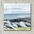 Coastal Blue 2 by Annie Warren - 12x12 acrylic wall art in a room