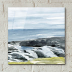 Coastal Blue 2 by Annie Warren - 12x12 acrylic wall art in a room