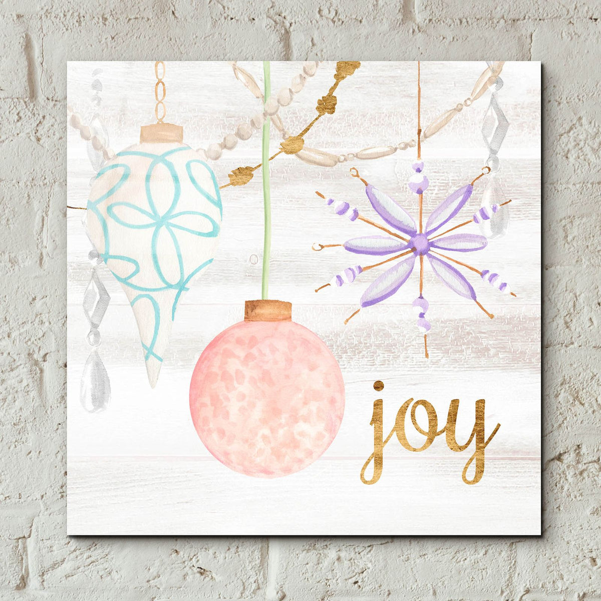 Elegant Ornaments 2 by Annie Warren - 12x12 acrylic wall art in a room