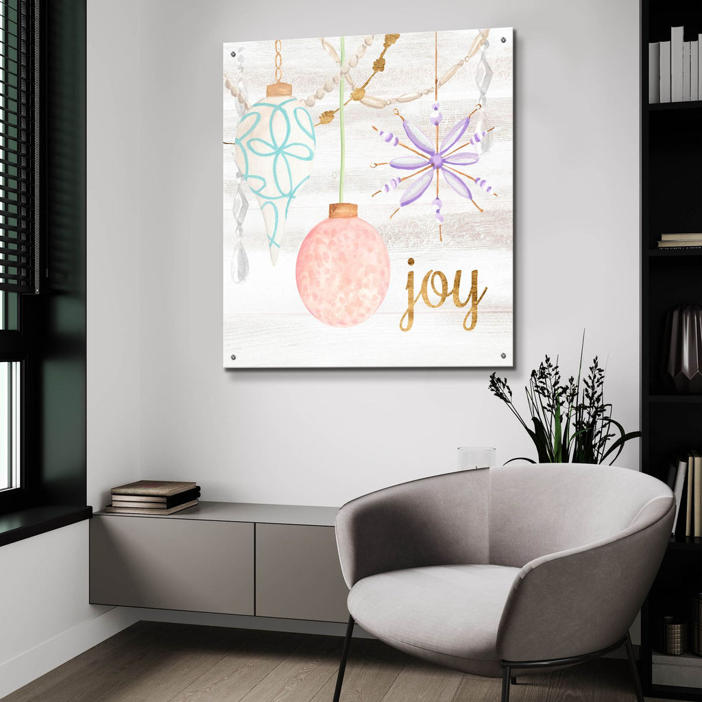 Elegant Ornaments 2 by Annie Warren - 36x36 acrylic wall art in a room