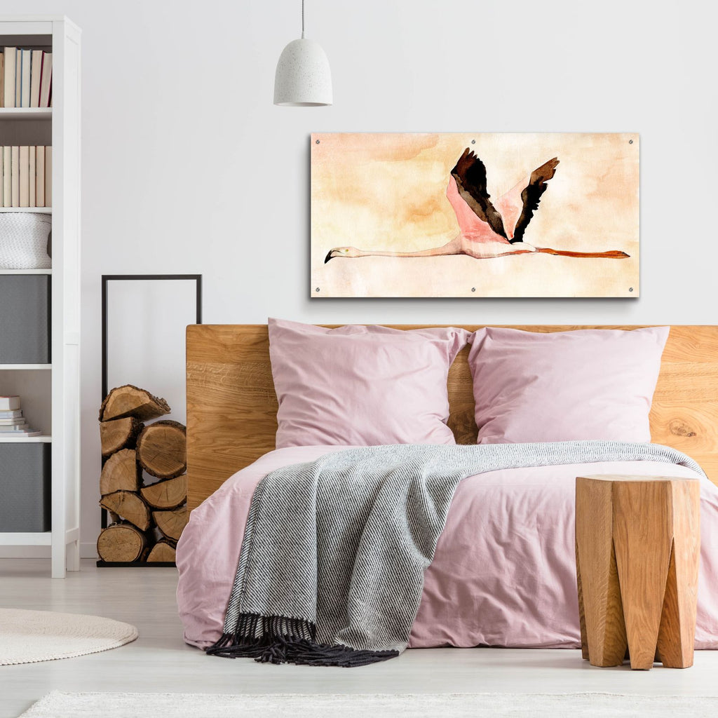 Touching Down 1 by Annie Warren - 48x24 acrylic wall art in a room