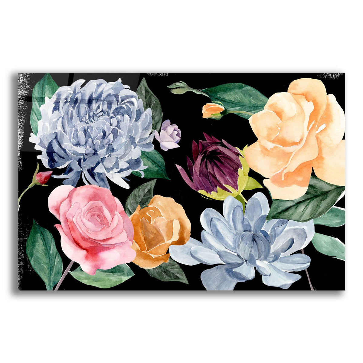Twilight Blossom Collection A by Annie Warren acrylic glass wall art