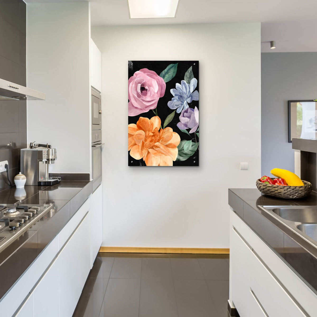 Twilight Blossom Collection B by Annie Warren - 24x36 acrylic wall art in a room