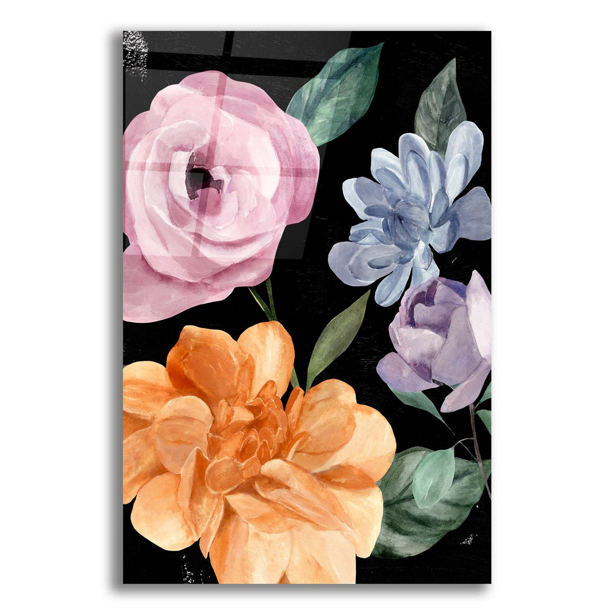Twilight Blossom Collection B by Annie Warren acrylic glass wall art