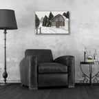 Winter Barn 2 by Annie Warren - 24x16 acrylic wall art in a room