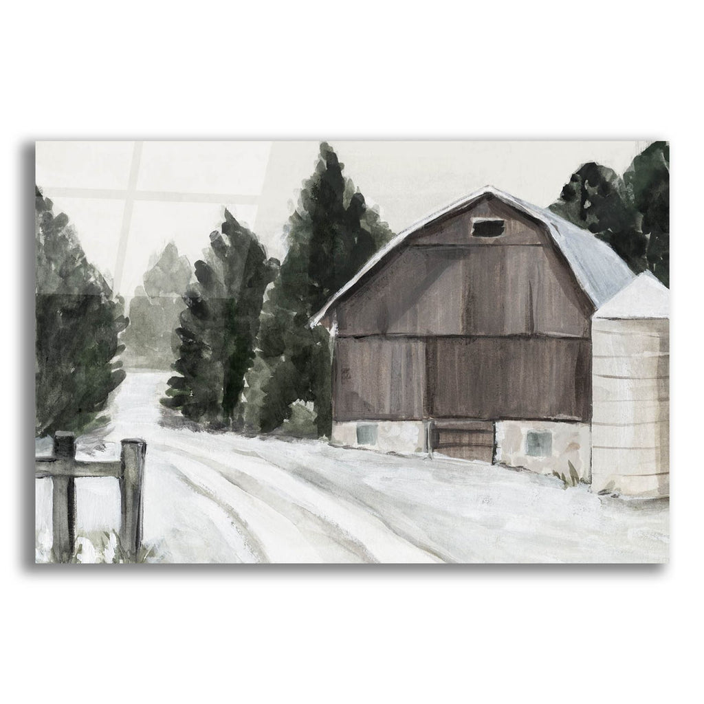 Winter Barn 2 by Annie Warren acrylic glass wall art