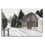 Winter Barn 2 by Annie Warren acrylic glass wall art