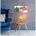 Winter Cardinal Collection D by Annie Warren - 24x12 acrylic wall art in a room