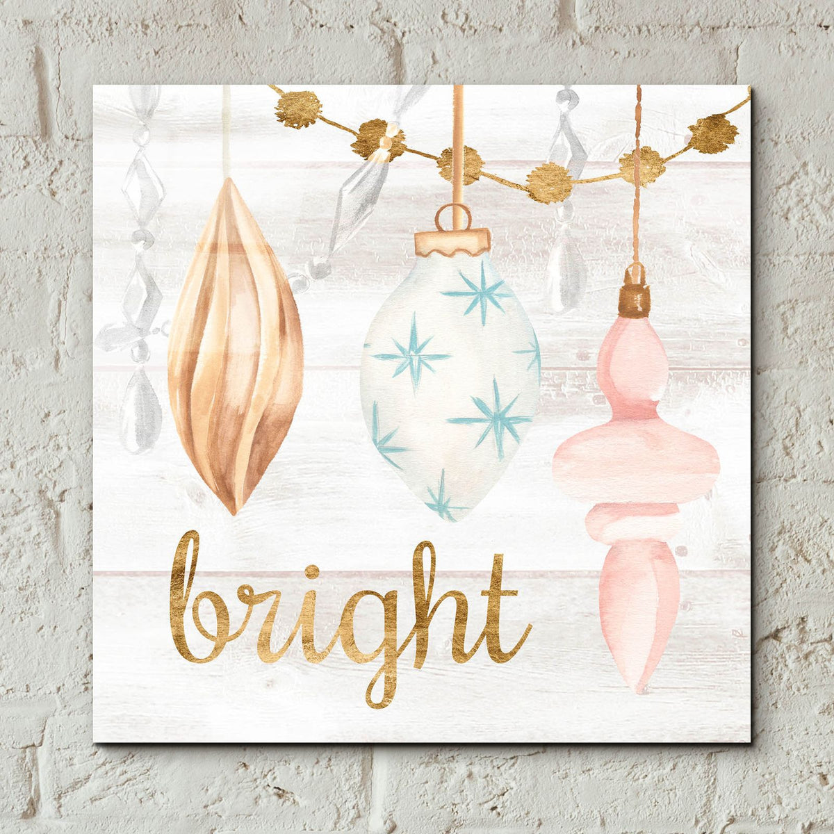 Elegant Ornaments 4 by Annie Warren - 12x12 acrylic wall art in a room