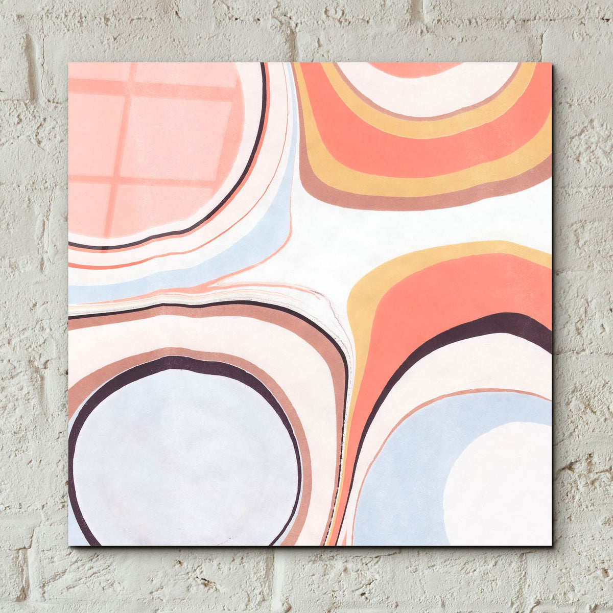 Fluid Rings 2 by Annie Warren - 12x12 acrylic wall art in a room