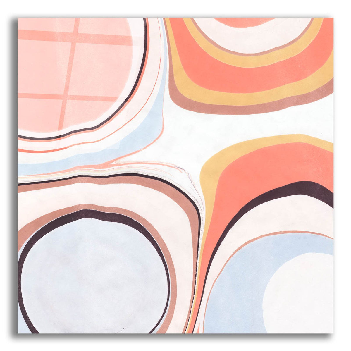 Fluid Rings 2 by Annie Warren acrylic glass wall art