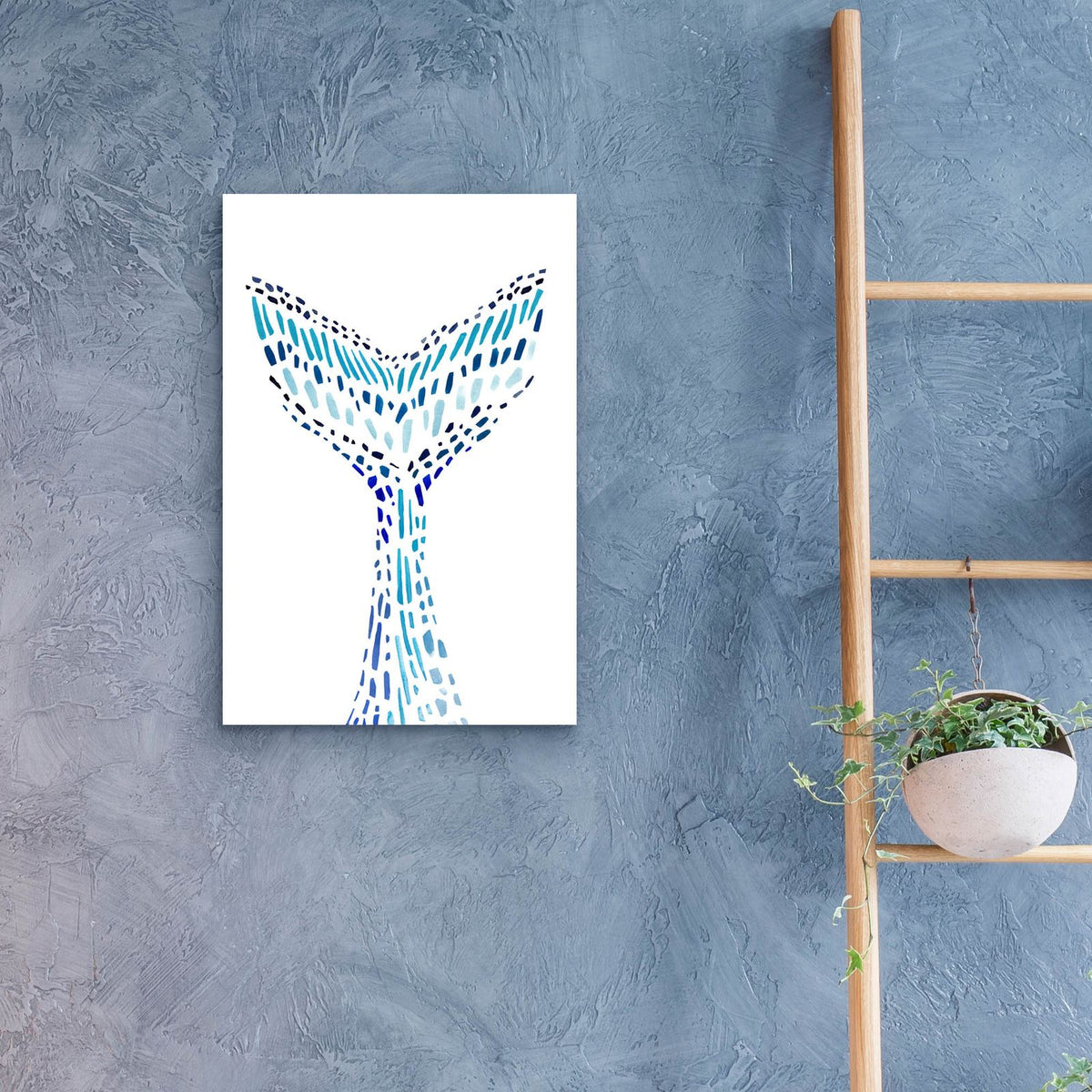 Mosaic Tail 2 by Annie Warren - 16x24 acrylic wall art in a room