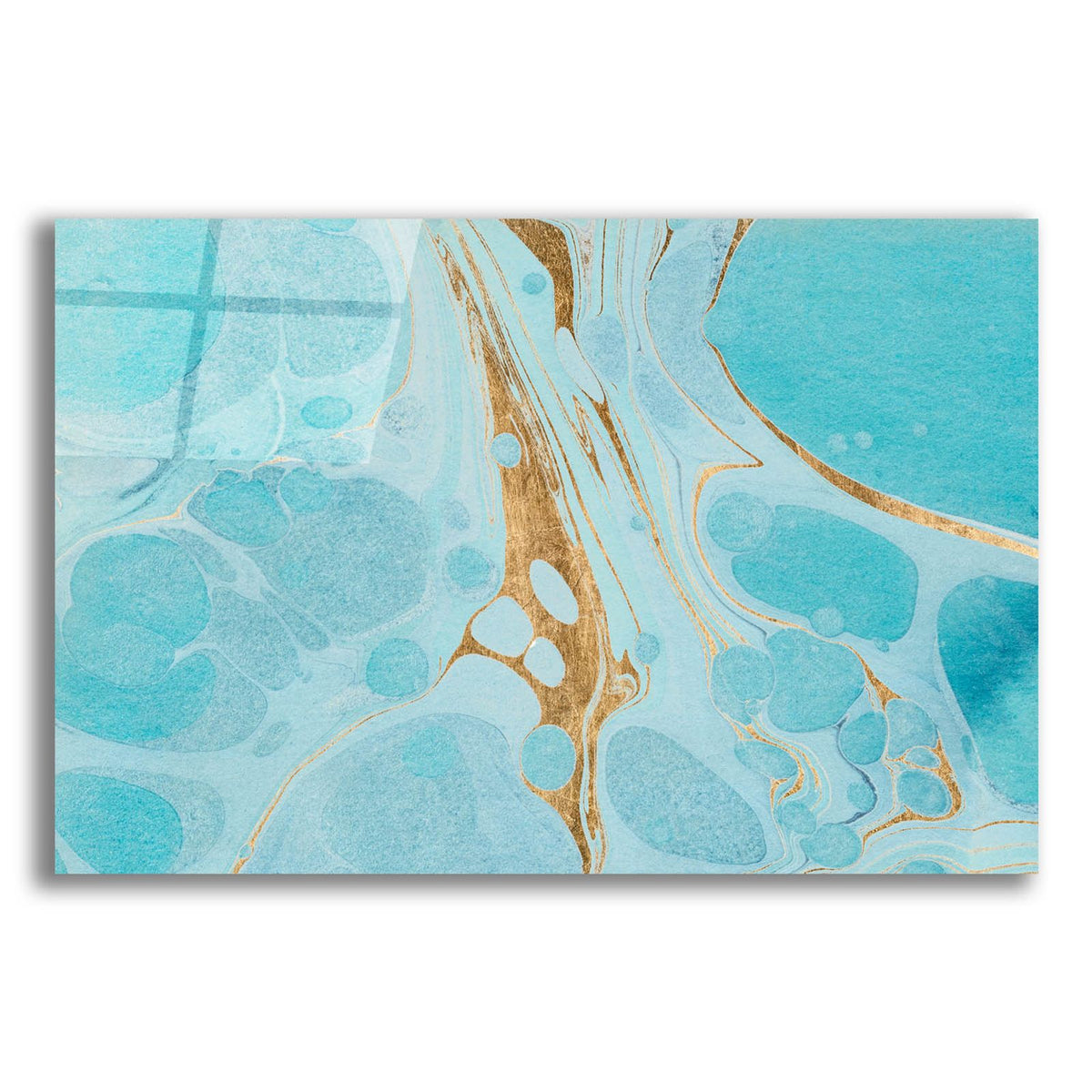 Turquoise Stream 2 by Annie Warren acrylic glass wall art