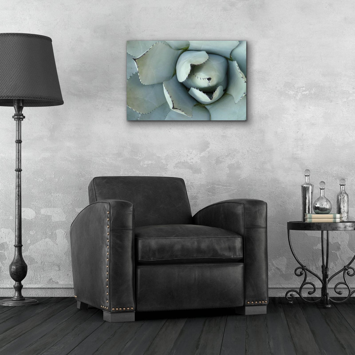Agave Detail 2 by Brittany Evans - 24x16 acrylic wall art in a room