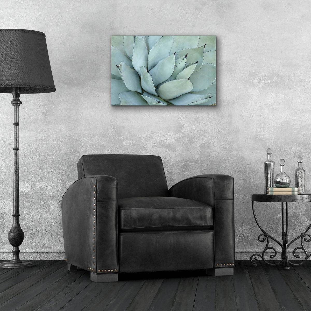 Agave Detail 4 by Brittany Evans - 24x16 acrylic wall art in a room