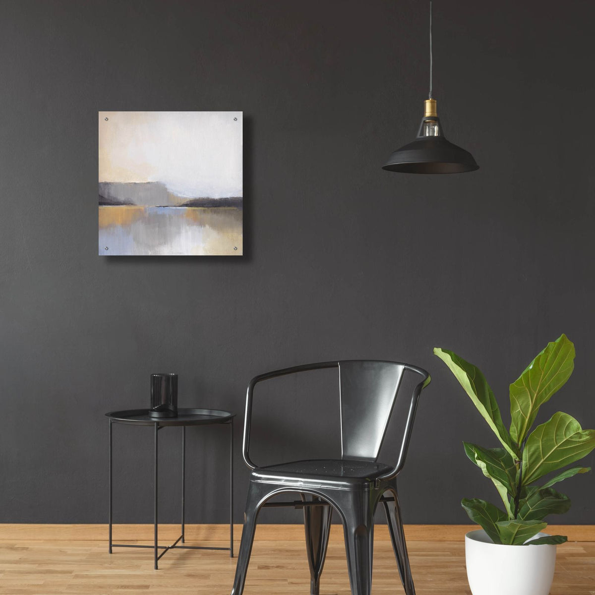 Grey Dunes 1 by Brittany Evans - 24x24 acrylic wall art in a room