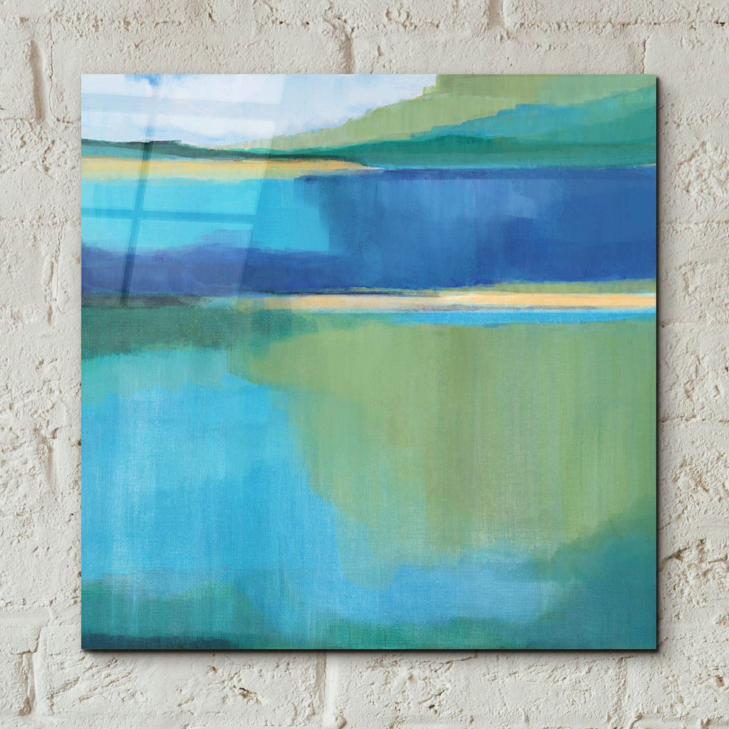 Lagoon 1 by Brittany Evans - 12x12 acrylic wall art in a room