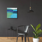 Lagoon 2 by Brittany Evans - 24x24 acrylic wall art in a room