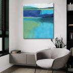 Lagoon 2 by Brittany Evans - 36x36 acrylic wall art in a room