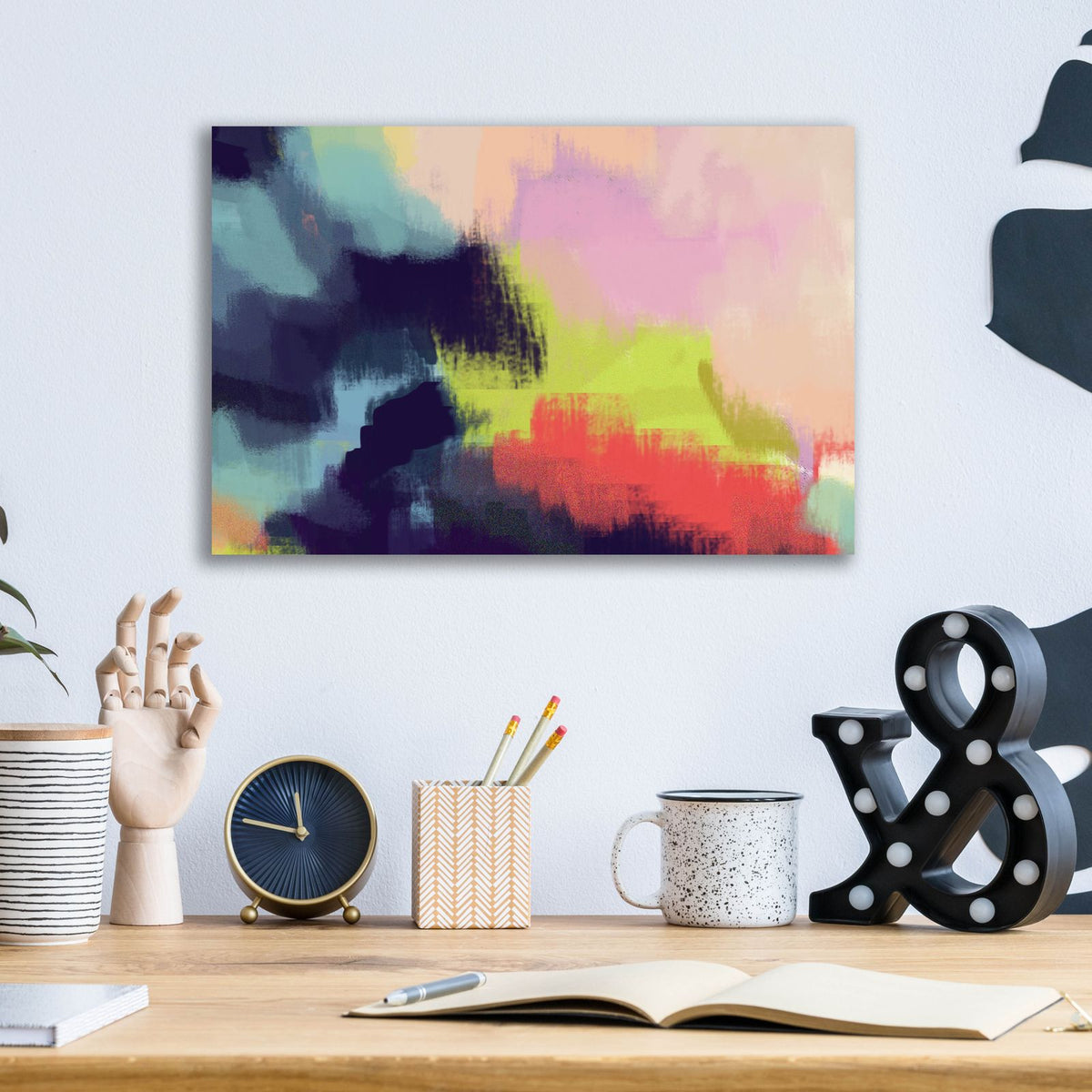 Spring Showers 2 by Brittany Evans - 16x12 acrylic wall art in a room