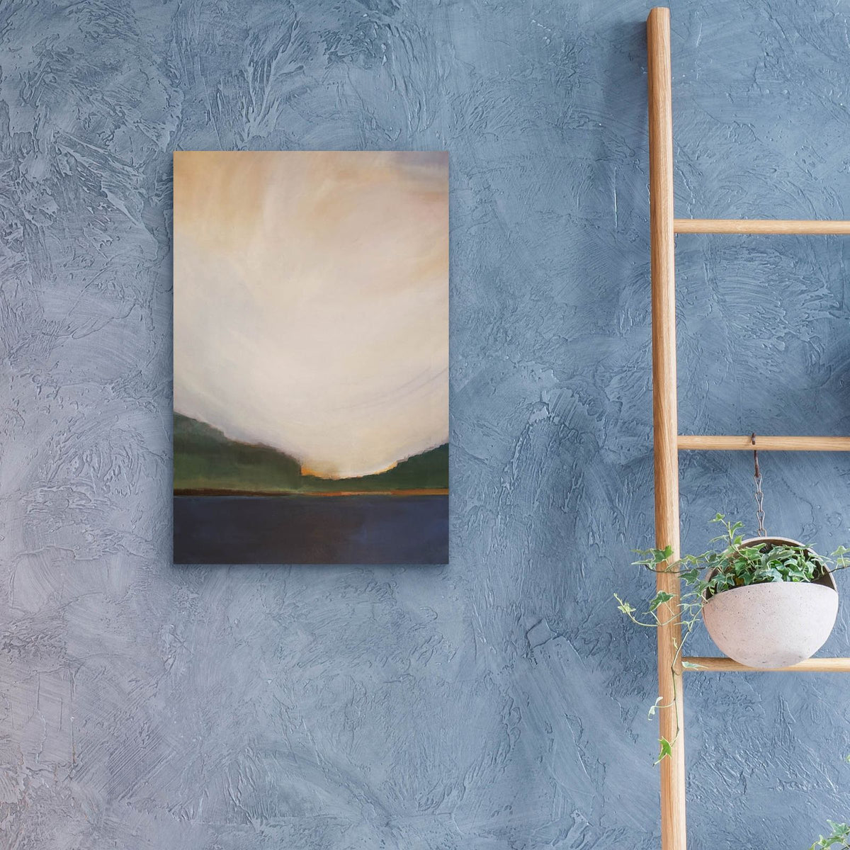 Sunset By The Lake 1 by Brittany Evans - 16x24 acrylic wall art in a room