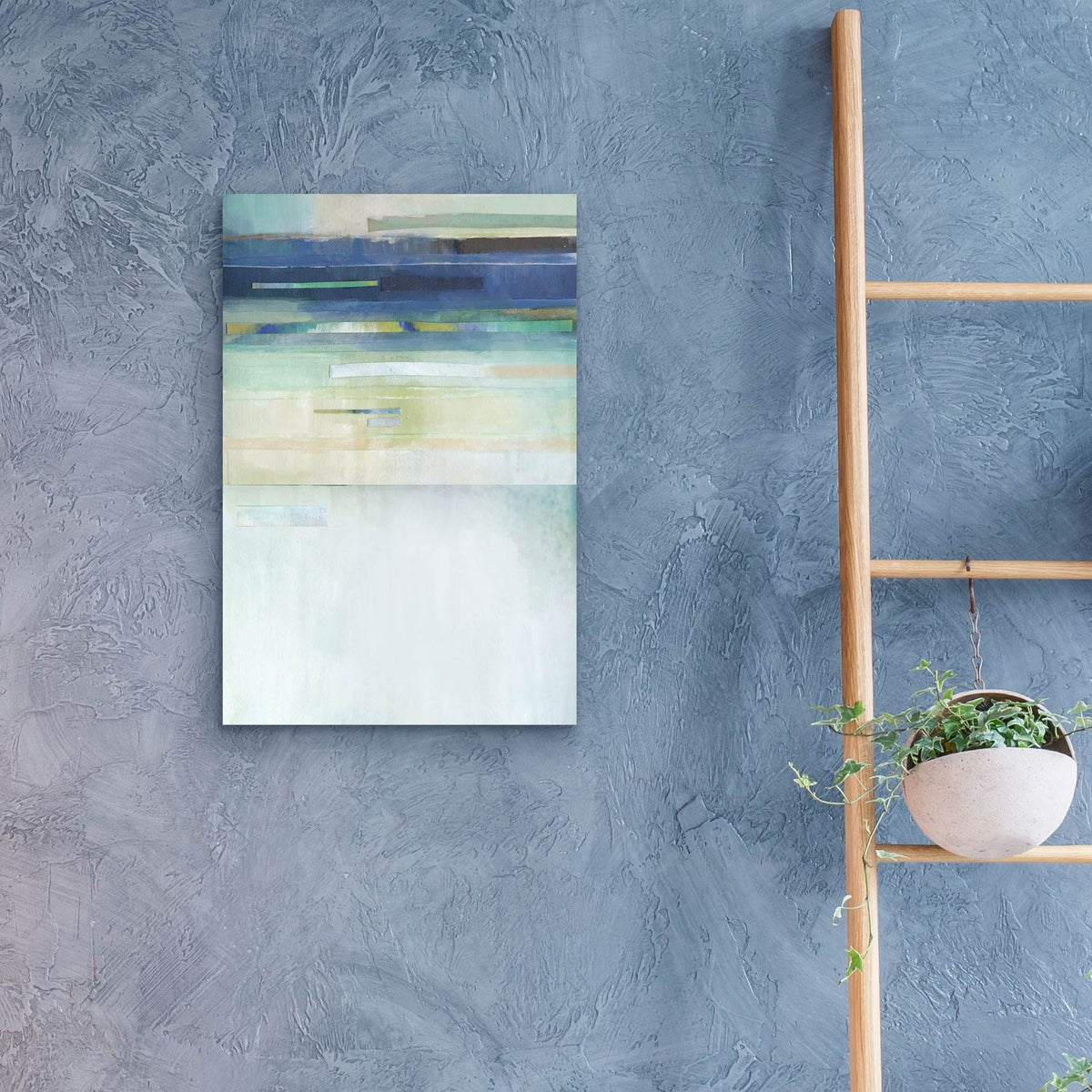 Blue Lapis Waterfall 2 by Brittany Evans - 16x24 acrylic wall art in a room