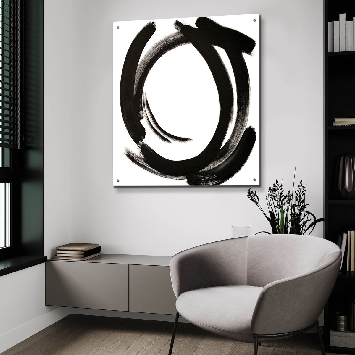 Intersection 2 by Brittany Evans - 36x36 acrylic wall art in a room
