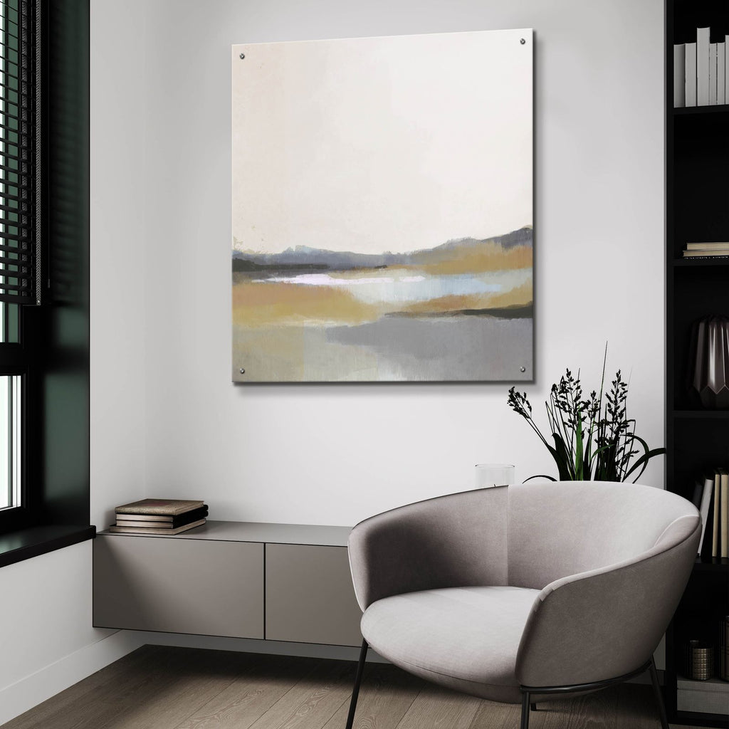 Grey Dunes 2 by Brittany Evans - 36x36 acrylic wall art in a room