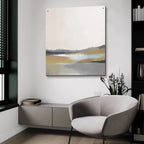 Grey Dunes 2 by Brittany Evans - 36x36 acrylic wall art in a room