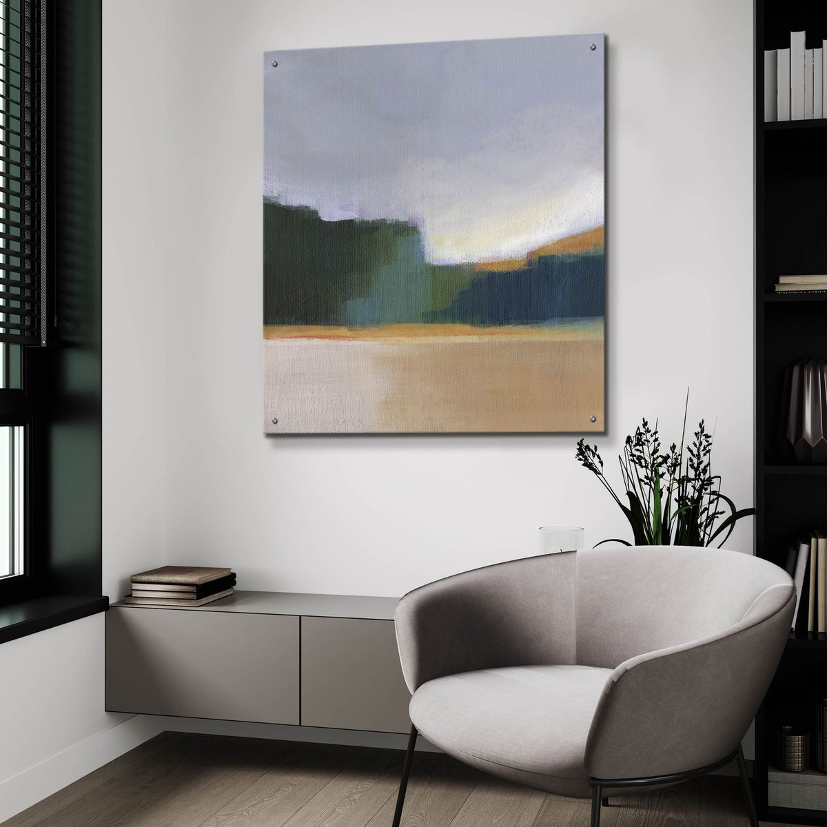 Solitude 1 by Brittany Evans - 36x36 acrylic wall art in a room