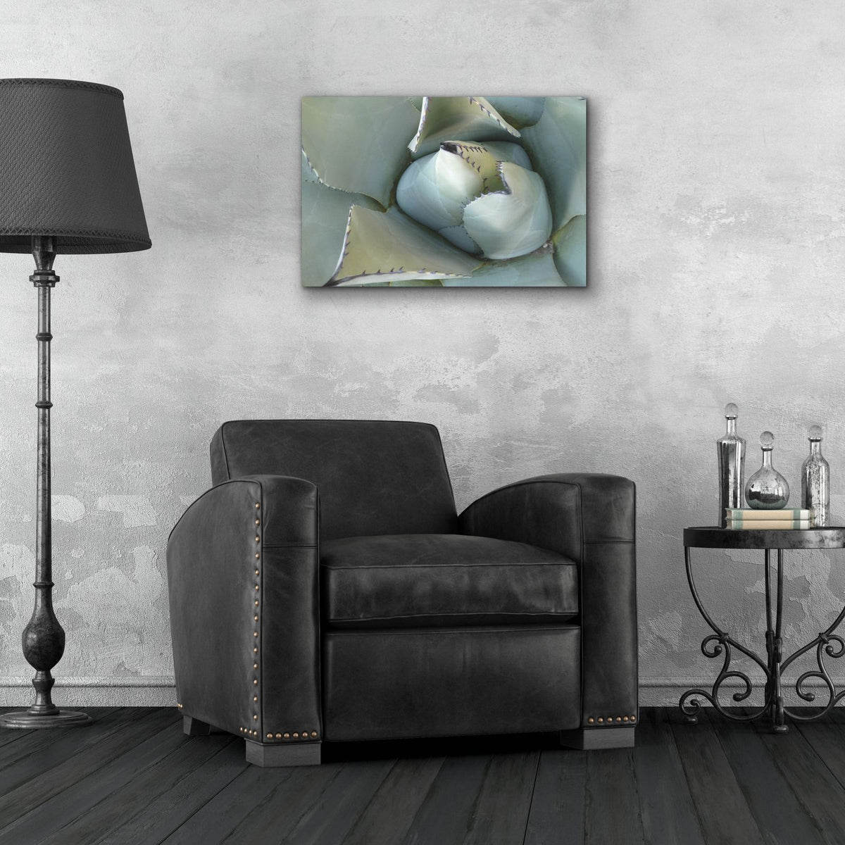 Agave Detail 3 by Brittany Evans - 24x16 acrylic wall art in a room