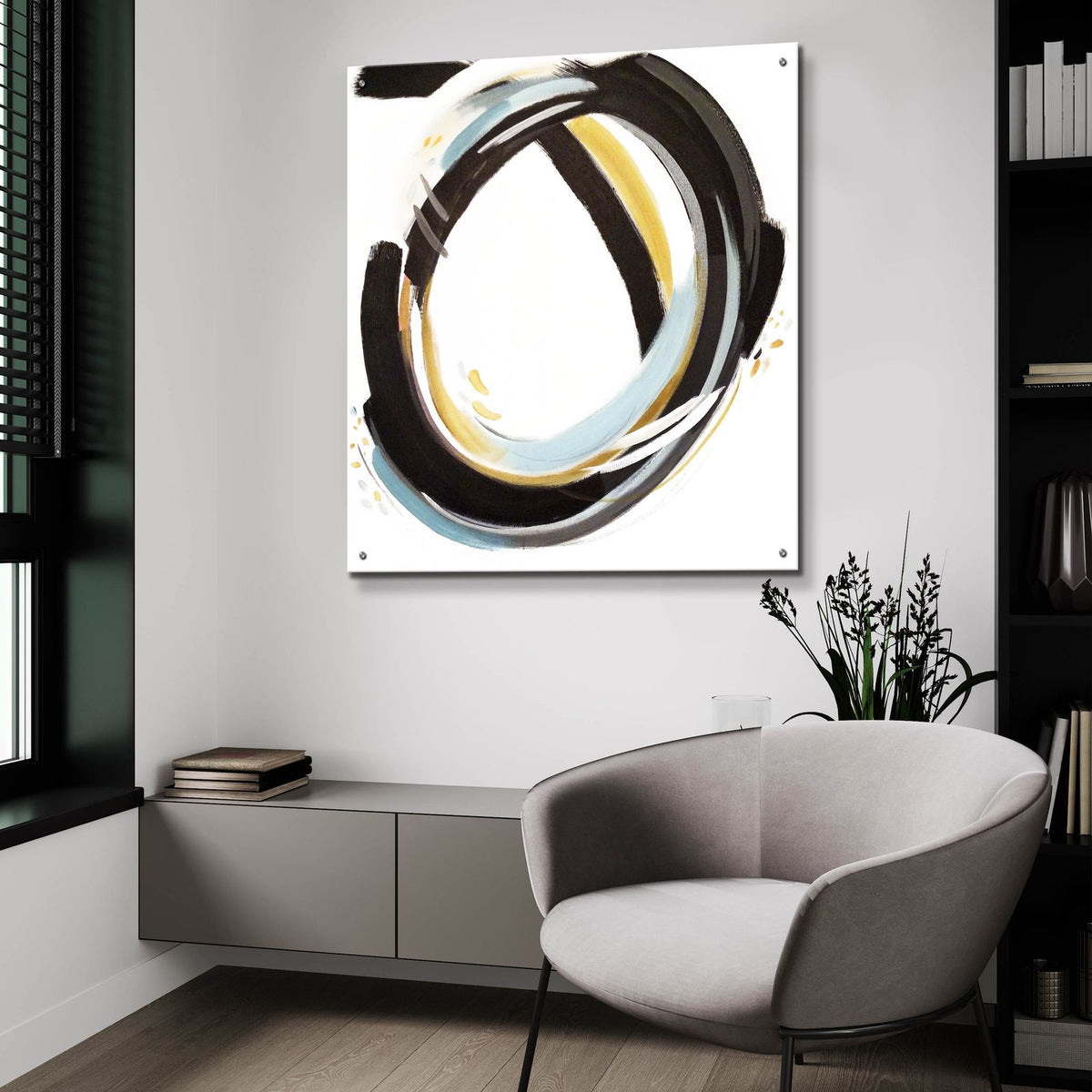 Coastal Sun 1 by Brittany Evans - 36x36 acrylic wall art in a room