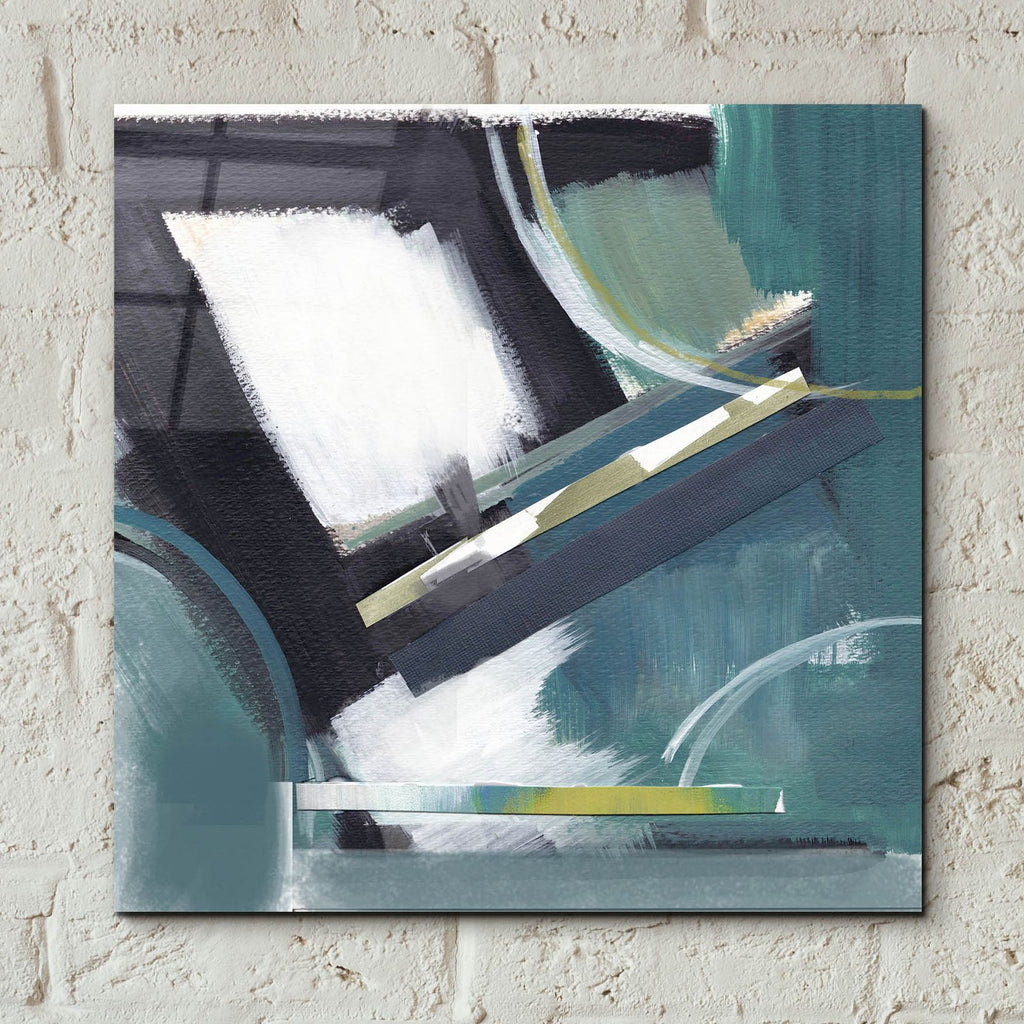 Construction by Brittany Evans - 12x12 acrylic wall art in a room