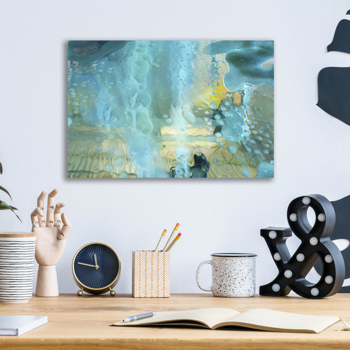 Undertow 4 by Brittany Evans - 16x12 acrylic wall art in a room