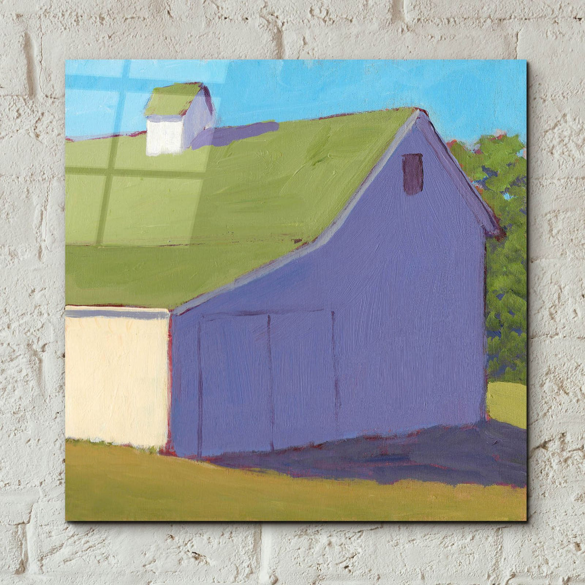 Bucolic Structure 2 by Carol Young - 12x12 acrylic wall art in a room