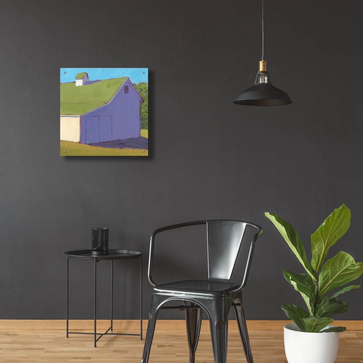 Bucolic Structure 2 by Carol Young - 24x24 acrylic wall art in a room