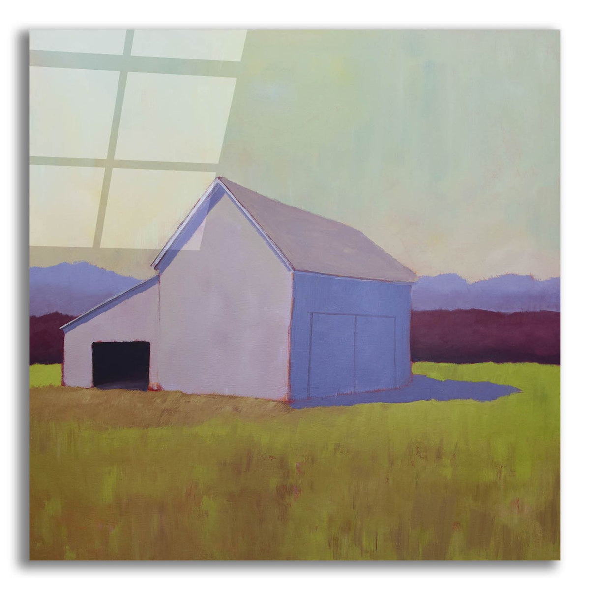 Primary Barns 4 by Carol Young acrylic glass wall art