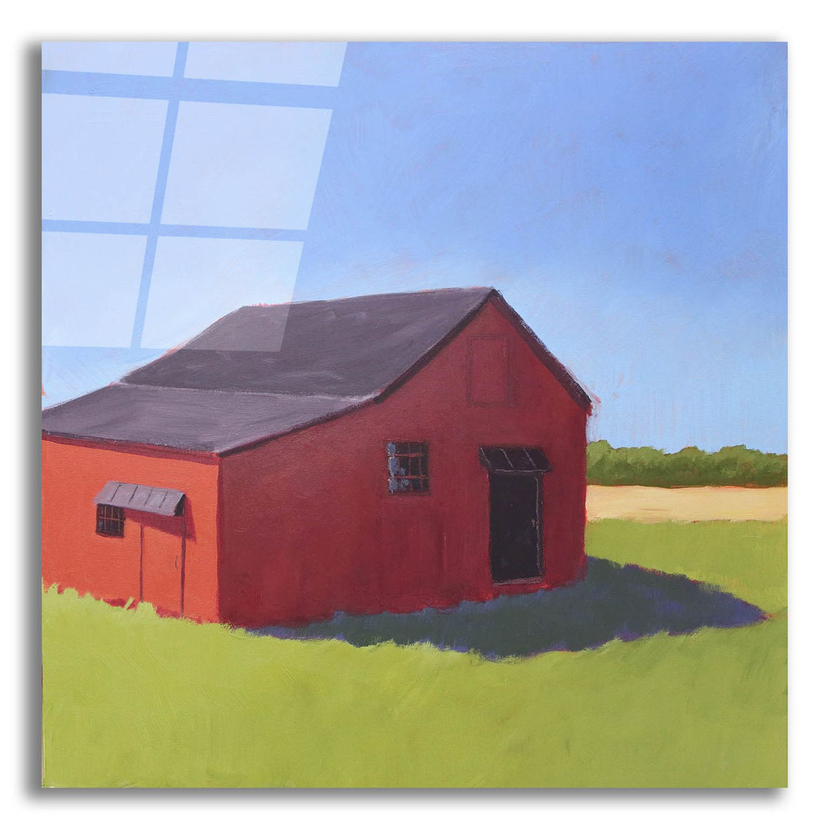 Primary Barns 5 by Carol Young acrylic glass wall art