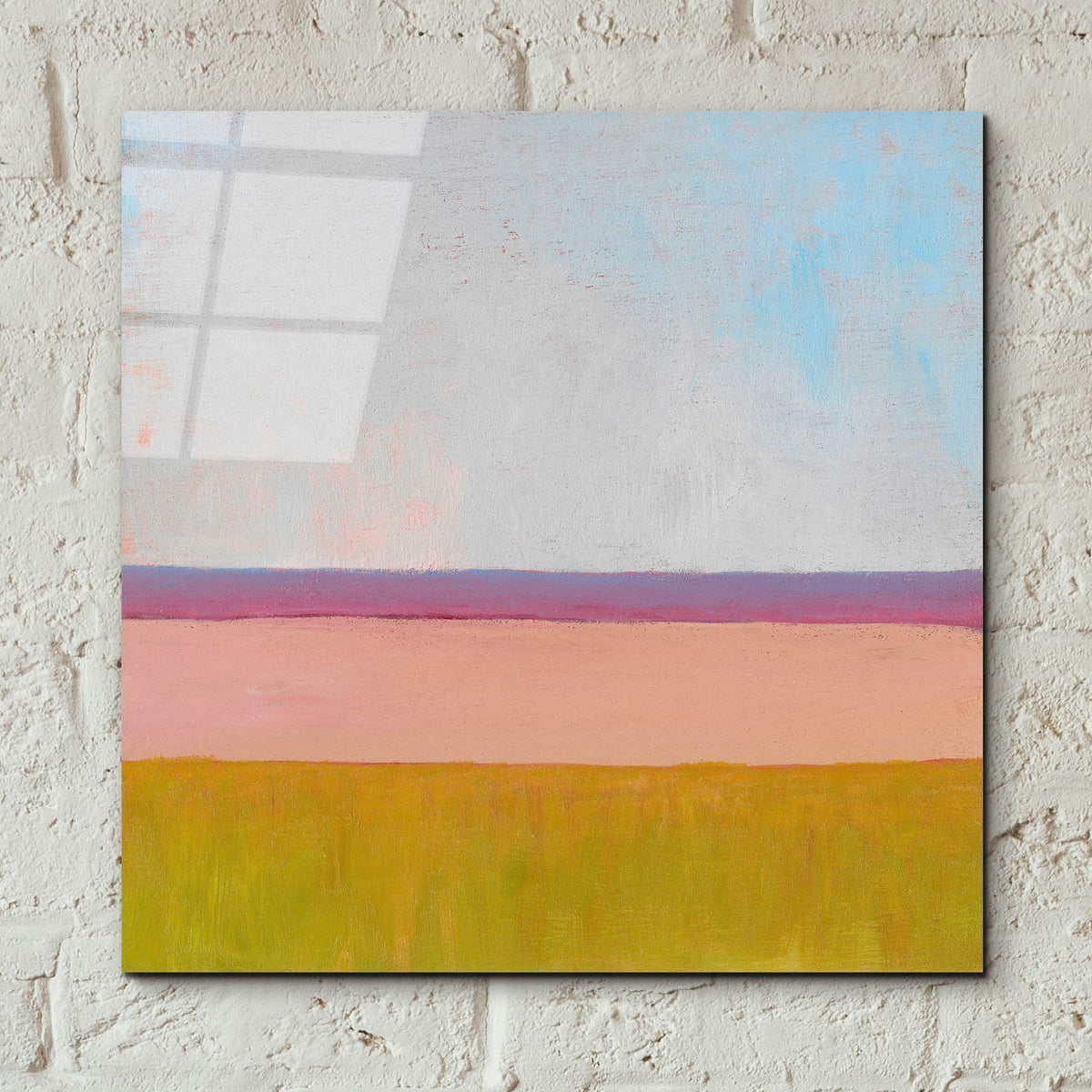 Beyond The Fields 1 by Carol Young - 12x12 acrylic wall art in a room